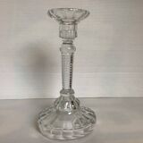 Molded glass candle holder