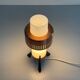 Simple table lamp in copper metal and opal glass, 1960s, Germany