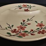 Asparagus plate Sarreguemines decoration sharp sharp early twentieth century