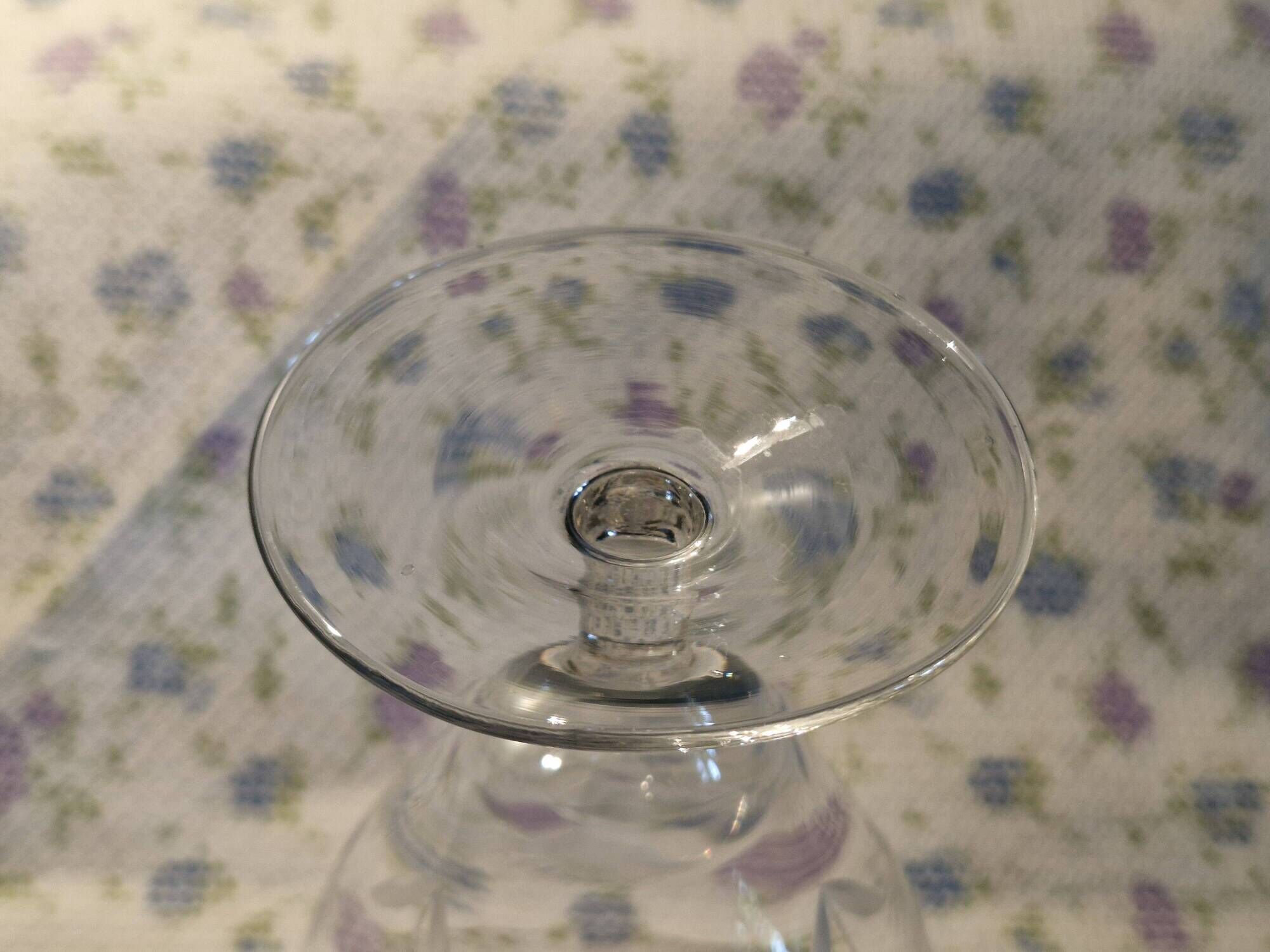 Villeroy and Bosch - 3 Large Antique Glasses - Cut Crystal with Flower Decor