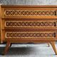 3-drawer chest of drawers with rattan decorations, France 1970s