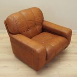 Brown armchair, Italian design, 1970s, production: Italy