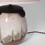 Lampe de style Art Déco en grès émaillé. Keramis