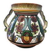 Paul Fouillen Quimper ceramic vase
