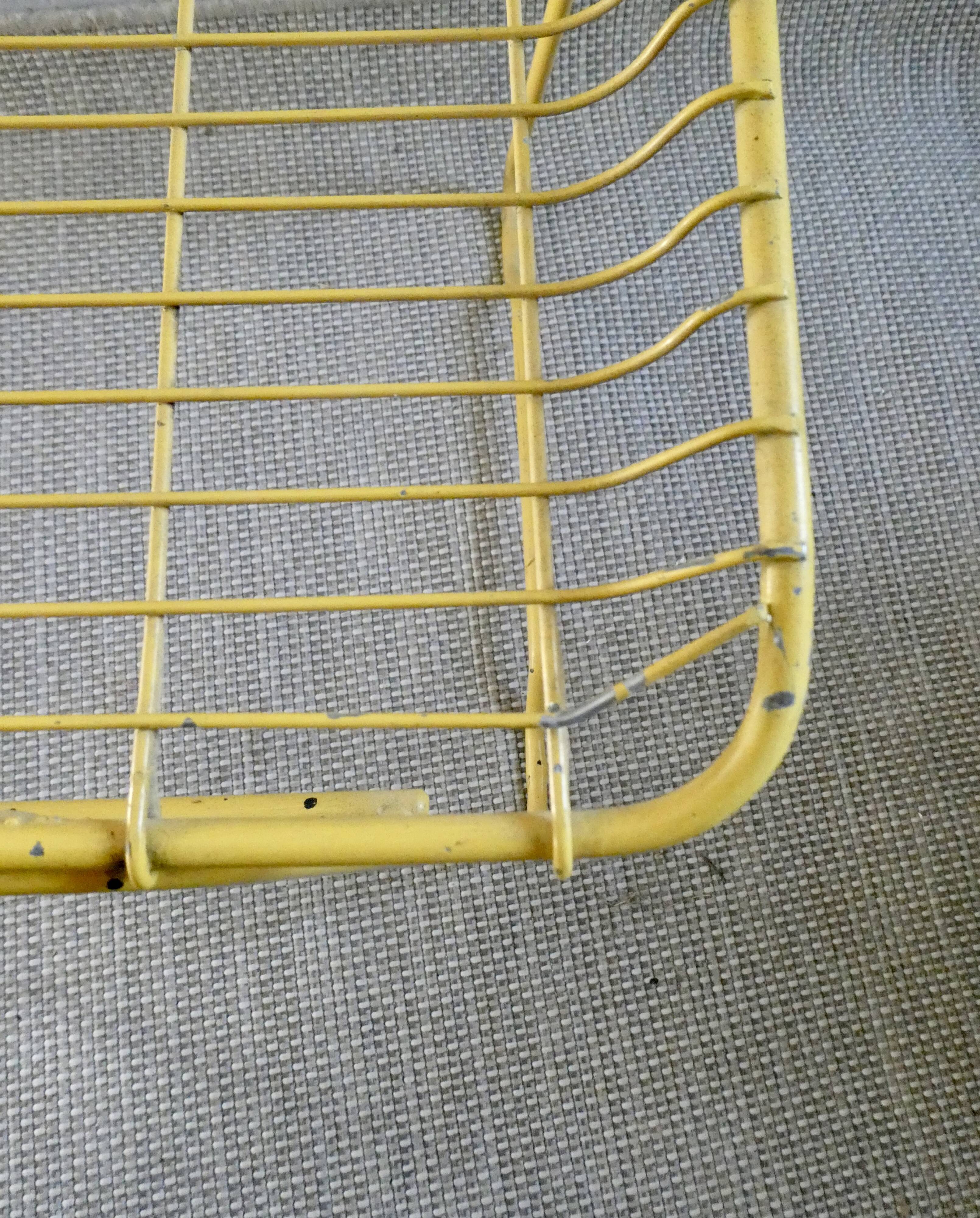Pair of 1960s metal mesh chairs