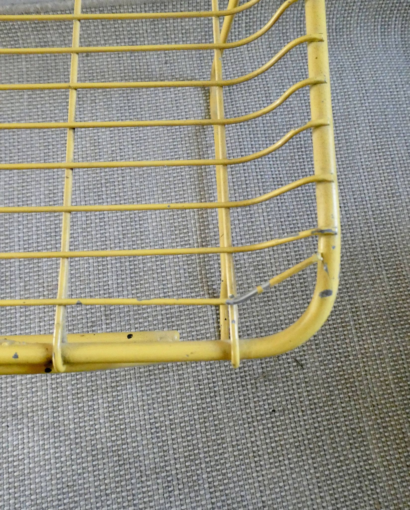 Pair of 1960s metal mesh chairs