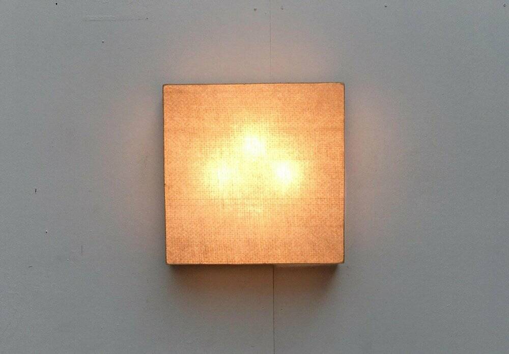Mid-Century Minimalist Cocoon Ceiling Lamp in Teak, 1960s