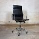 Vitra EA 119 Charles & Ray Eames, cuir et aluminium – noir – chaise de bure