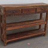 Old wooden console