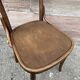 Viennese curved wooden theatre chair Thonet Nr 57 colmar logo