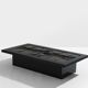 Brutalist Belgian ceramic lacquer coffee table Erik Deforce 1977