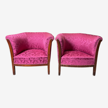 Pair of armchairs bergères Art Deco period