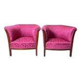 Paire de fauteuils bergères époque Art Déco