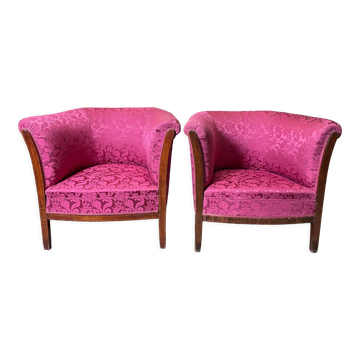 Pair of armchairs bergères Art Deco period