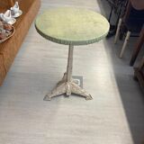 Round table with cast iron stand