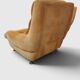 Fauteuil lounge velours côtelé "Gamba S.A. Paris" – Teinte Pêche / Abricot