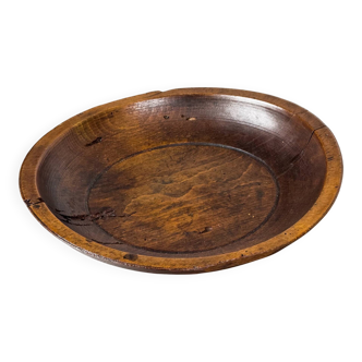 Vintage hand-carved wooden bowl