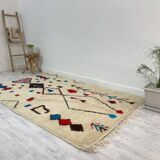 Handmade wool Berber rug 163 X 92 CM