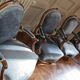 set of 4 Louis XV armchairs with queen's backs