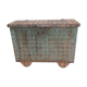 19th-century wooden wheel box