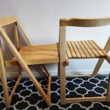 Chaises pliantes en bois