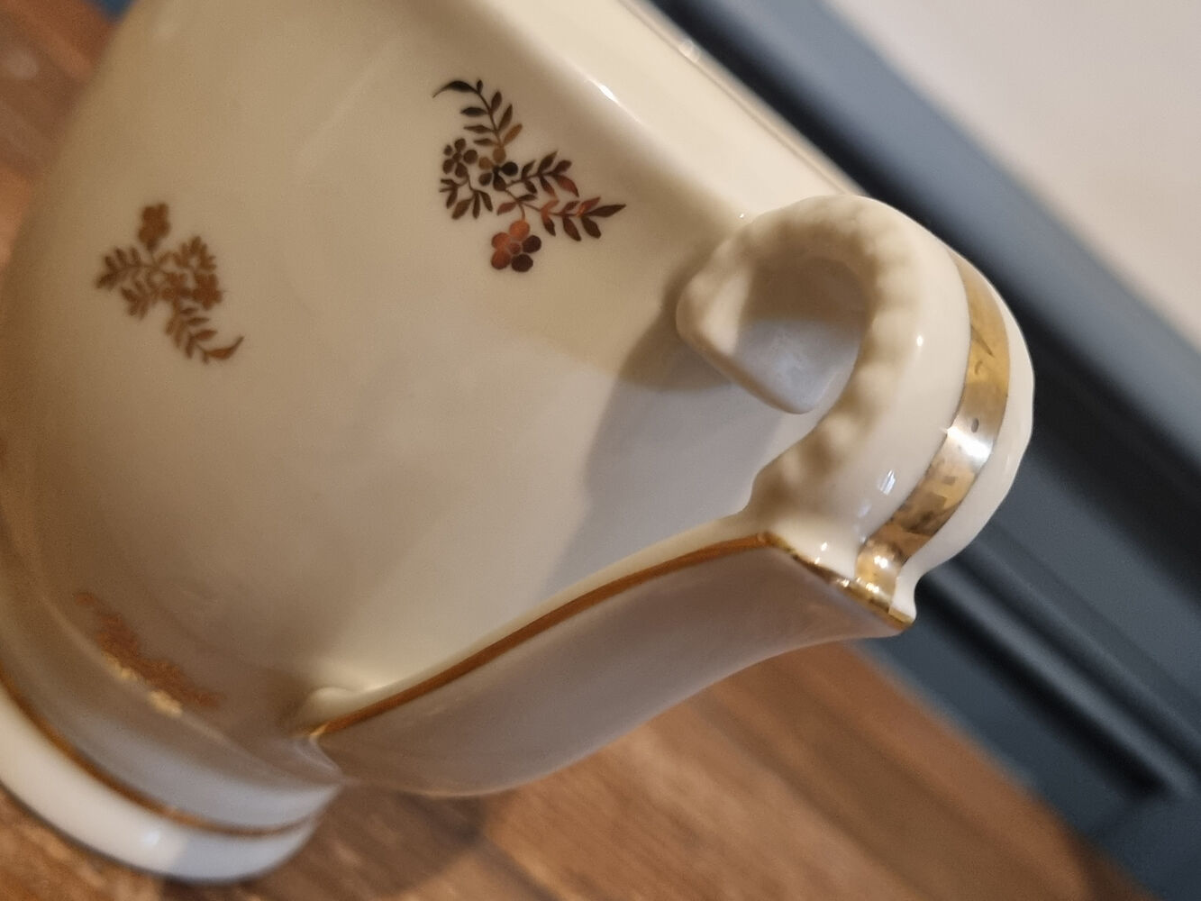 Service complet à café, moka, Alfred Lanternier, porcelaine de Limoges, vintage, pour 10 personnes.
