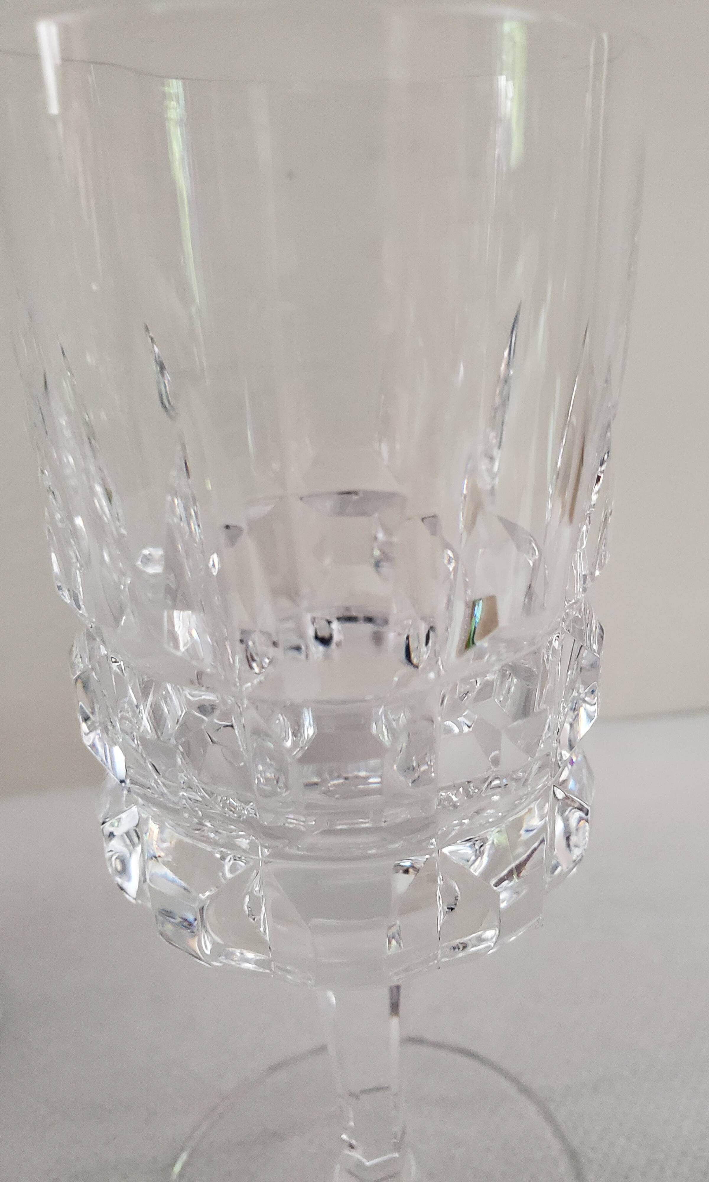 7 crystal glasses 70's
