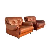 Set vintage Italian lounge chair, 1970s