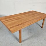 Scandinavian coffee table Mickaël Laursen in solid oak, Denmark 1960s