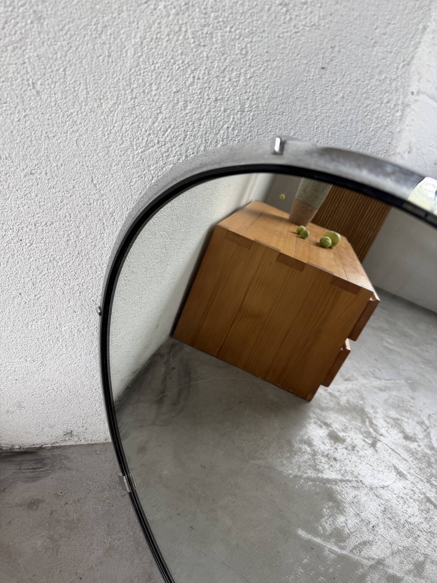 Round metal mirror 1970
