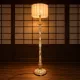 Antique Japanese handpainted floorlight white and gold (new shade)