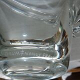 Crystal vase signed Daum France 1926