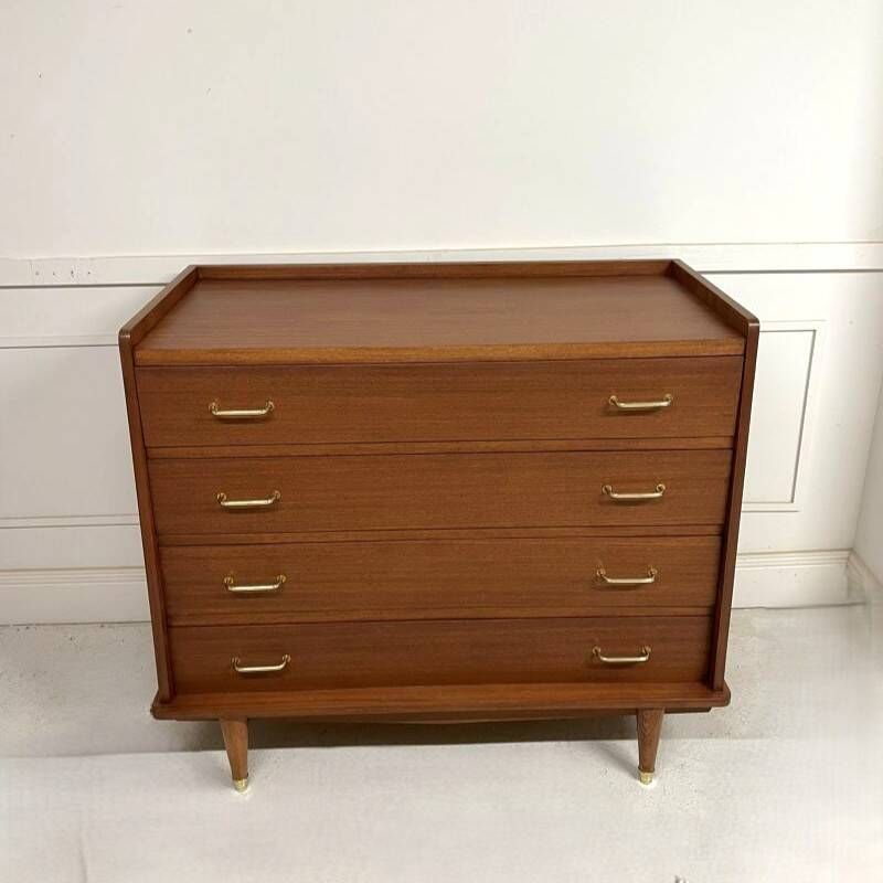 Vintage teak chest of drawers – Scandinavian style – 1960s