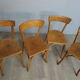 Set of 4 chairs bistros 50s /60
