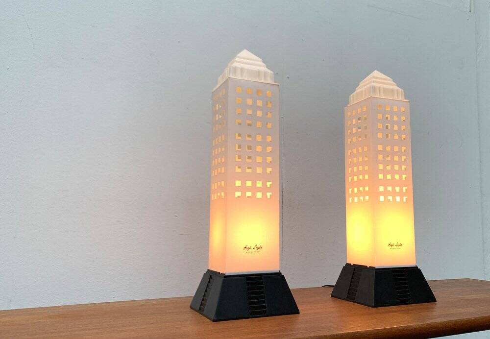 Lampadaire de la série Postmodern Manhattan de Koziol, années 1990, lot de 2