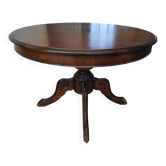 Antique round table with central leg – Ø 110cm