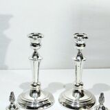 Pair of Silver Candle Holders Egypt