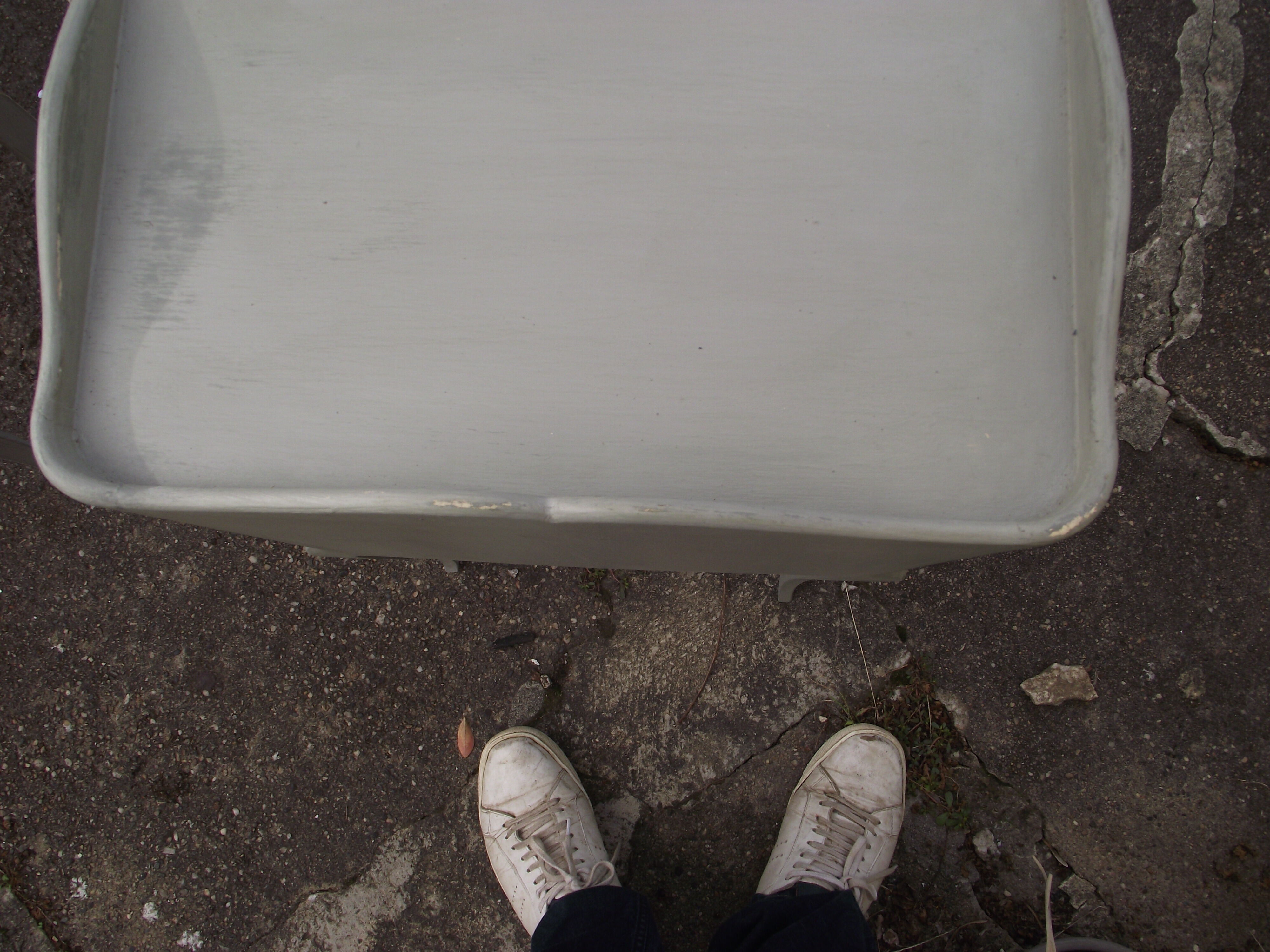 Pair of painted louis xv style bedside tables