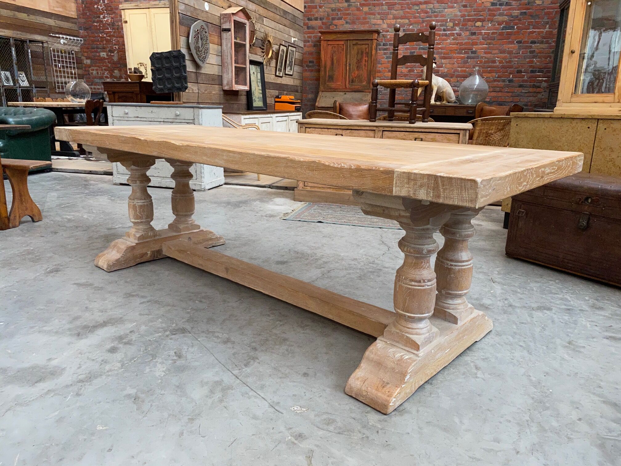 Oak farmhouse table