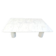 Angelo Mangiarotti carrara marble coffee table for Up&Up, Italy
