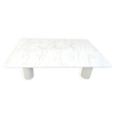 Table basse en marbre de Carrare d'Angelo Mangiarotti pour Up&Up, Italie