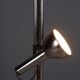 Vintage floor lamp in chrome metal, Italian design from the 1970s.