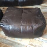 Set of the 70s sofa with heater and its 2 beanbags