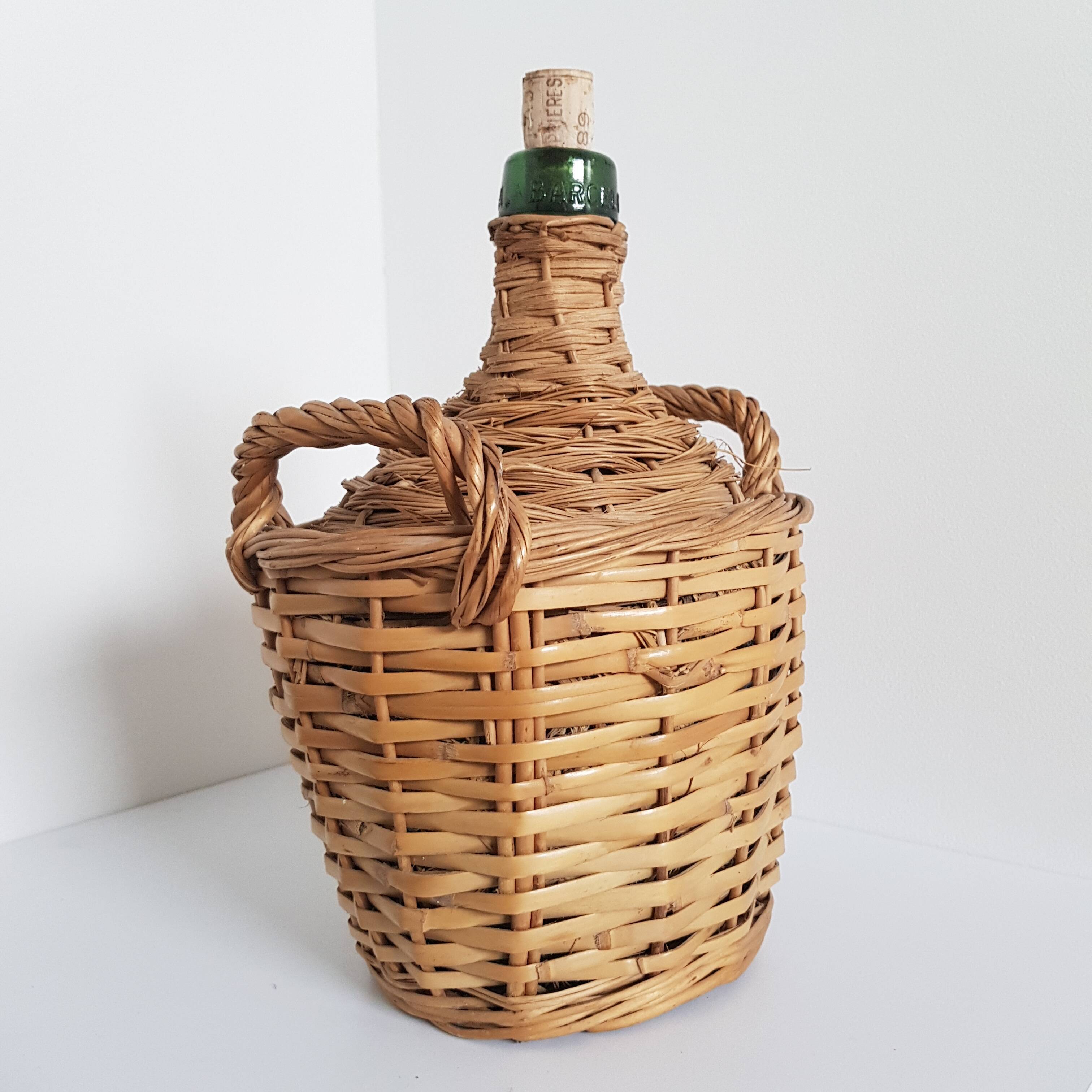 Demijohn wicker h28cm