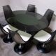 Ensemble table et 6 chaises Chromcraft space age années 70
