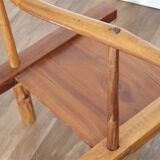 Vintage brutalist chair "Baoulé" 1950