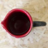 Glazed ceramic pitcher