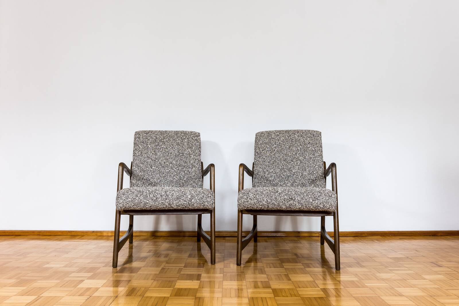 Kvadrat Customizable Pair Of Restored Mid Century Armchairs, 1960s