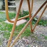 Vintage antique rattan desk