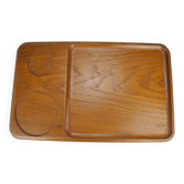 Ancien plateau teck design scandinave vintage teak top holmberg akta teak sweden